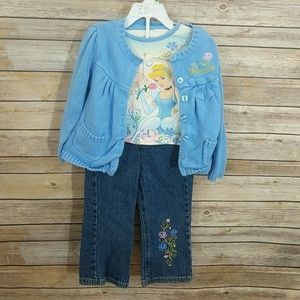 Cinderella Outfit 3 piece set by Disney
